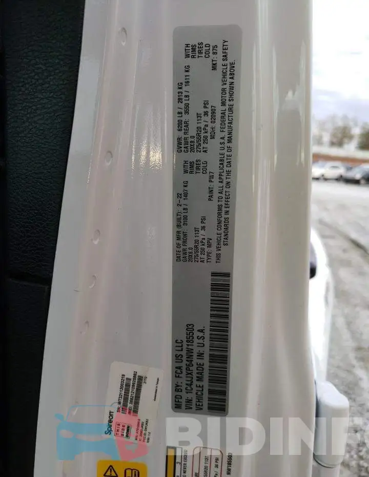 1C4JJXP64NW185503 Photo# 13