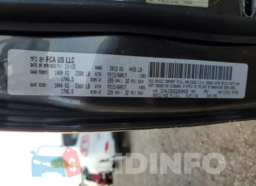 1C4NJCBA5GD628424 Photo# 10