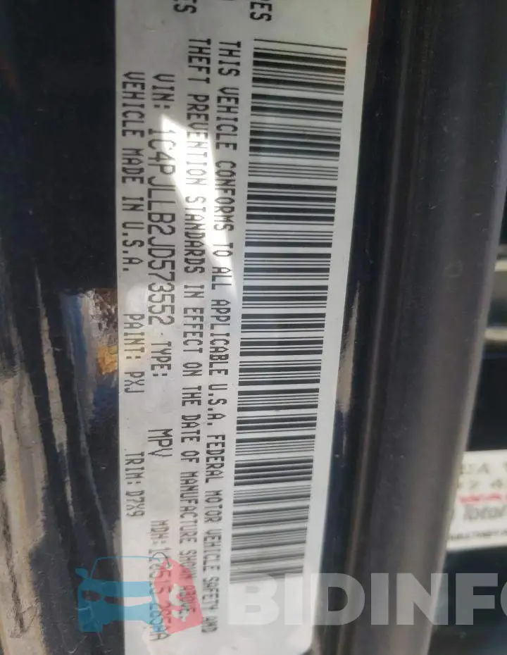 1C4PJLLB2JD573552 Photo# 10