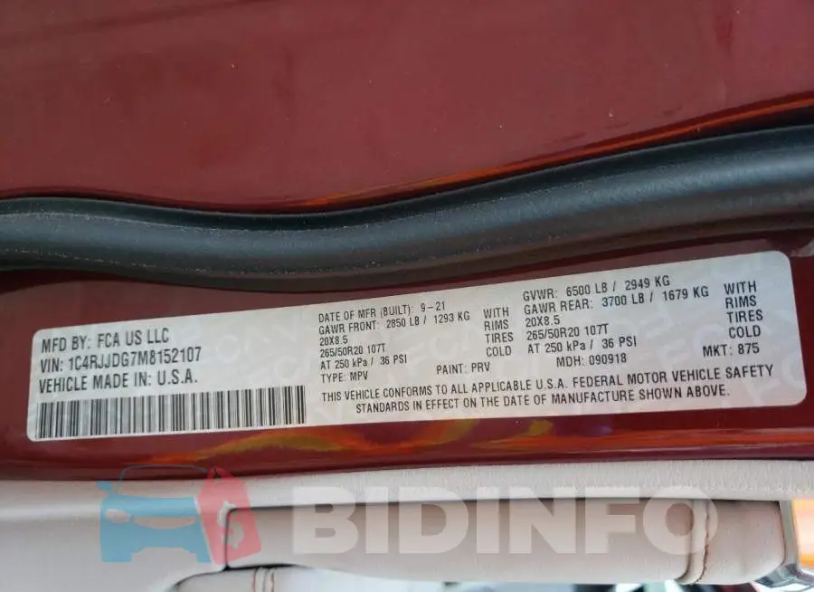 1C4RJJDG7M8152107 Photo# 10
