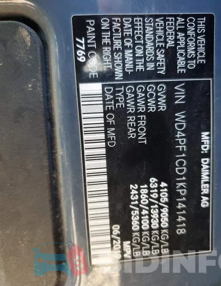 WD4PF1CD1KP141418 Photo# 13