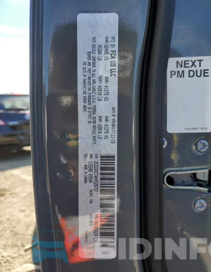 2C3CDXCTXHH528737 Photo# 10
