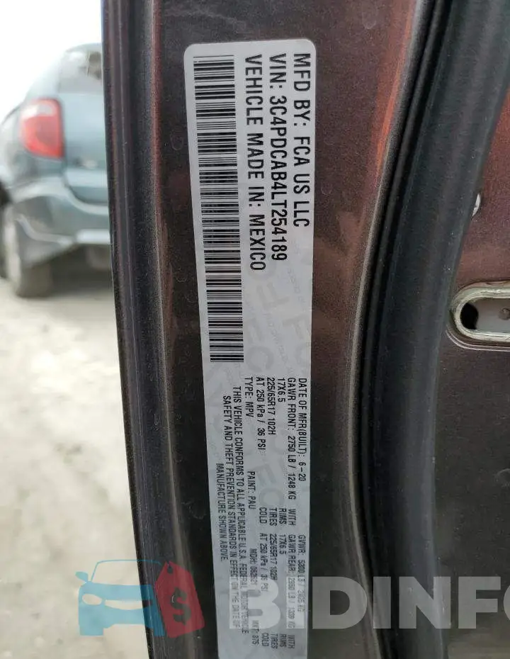 3C4PDCAB4LT254189 Photo# 10