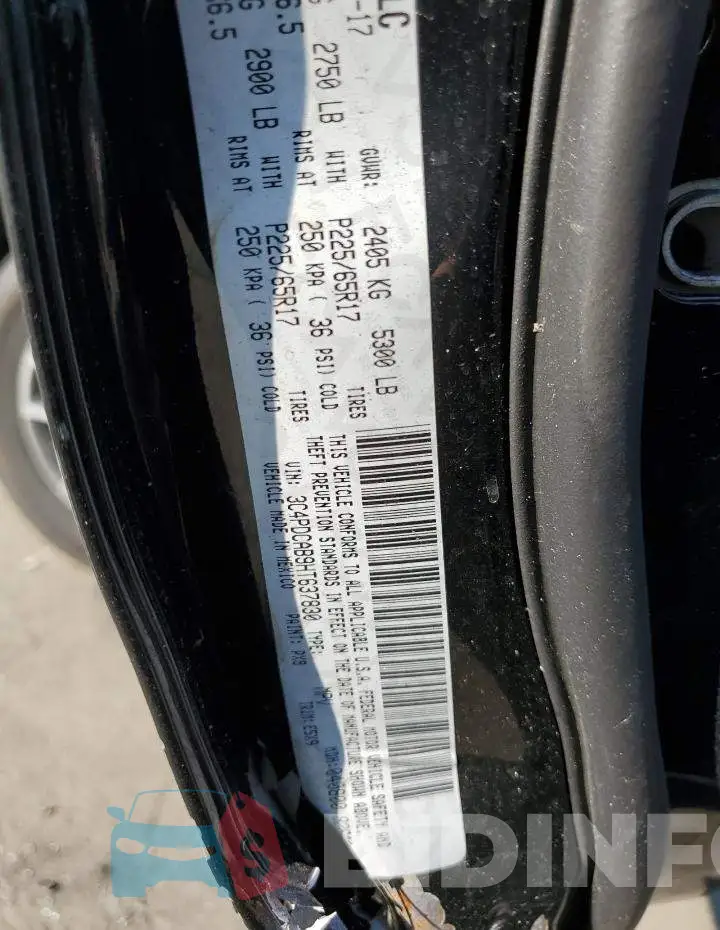 3C4PDCAB9HT637830 Photo# 10