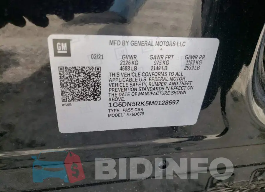 1G6DN5RK5M0128697 Photo# 10