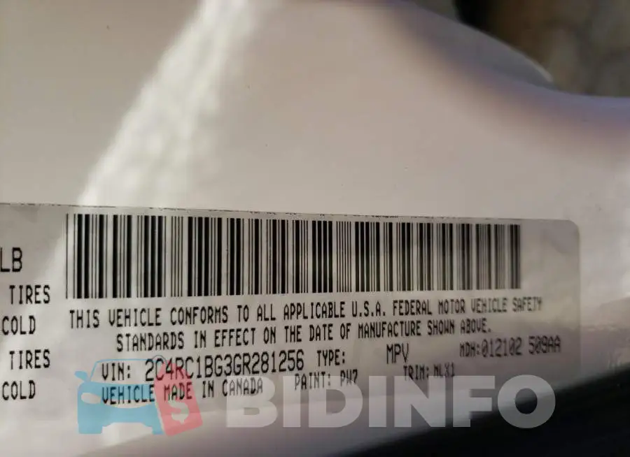 2C4RC1BG3GR281256 Photo# 10