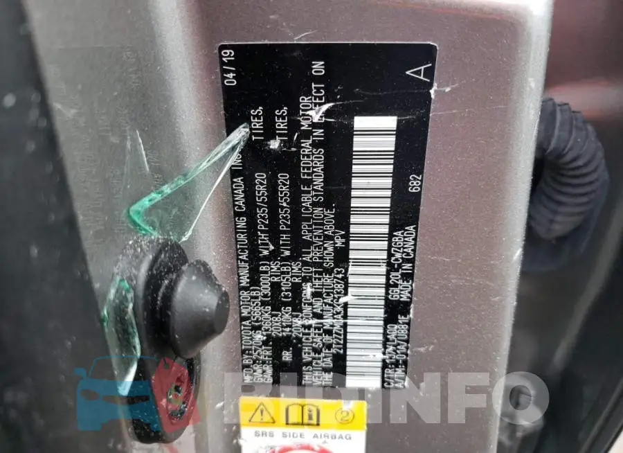 2T2ZZMCA3KC138743 Photo# 10