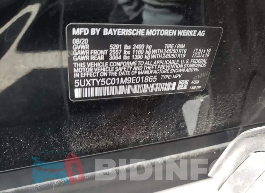 5UXTY5C01M9E01865 Photo# 10