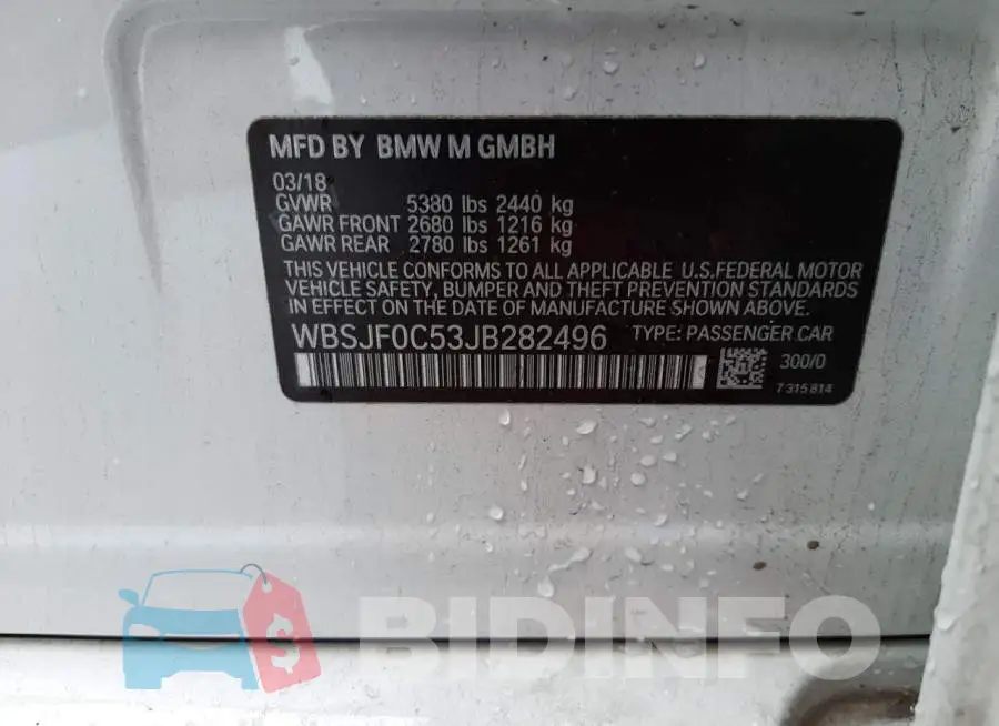 WBSJF0C53JB282496 Photo# 10