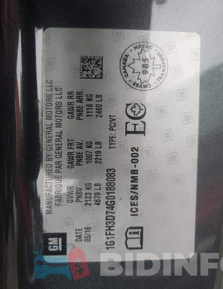 1G1FH3D74G0188083 Photo# 10