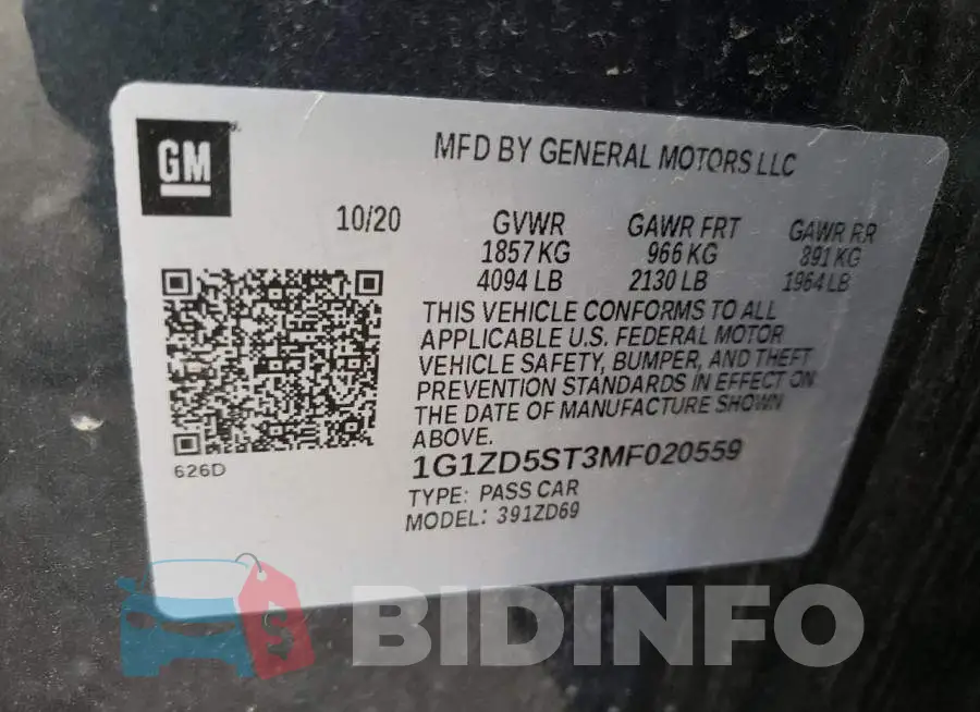 1G1ZD5ST3MF020559 Photo# 10