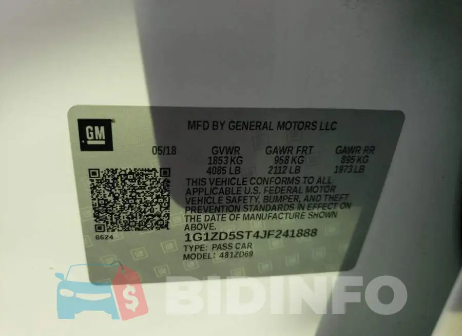 1G1ZD5ST4JF241888 Photo# 10
