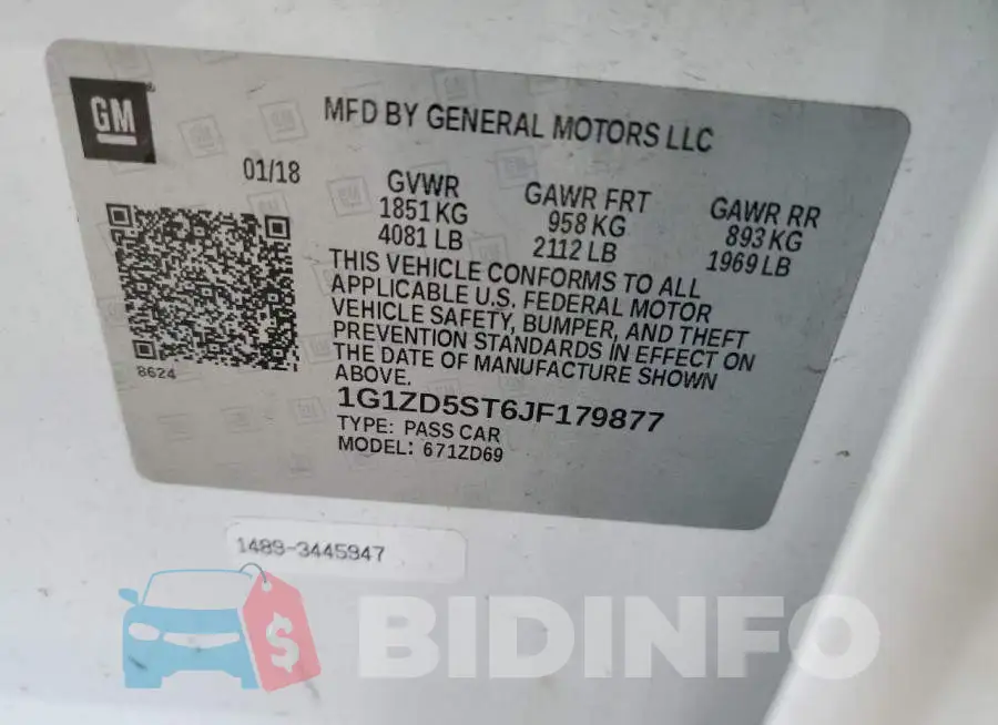 1G1ZD5ST6JF179877 Photo# 10