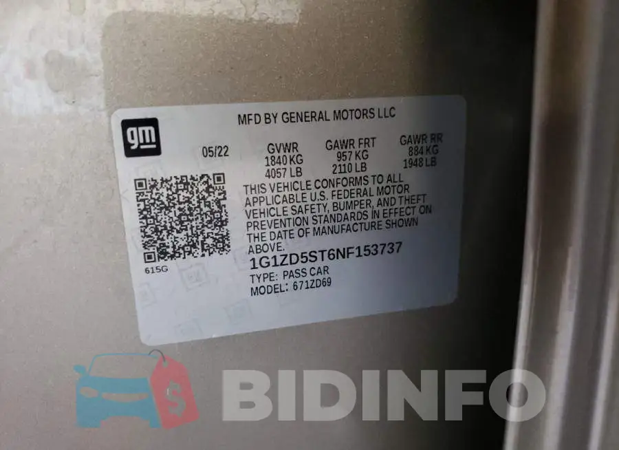 1G1ZD5ST6NF153737 Photo# 10