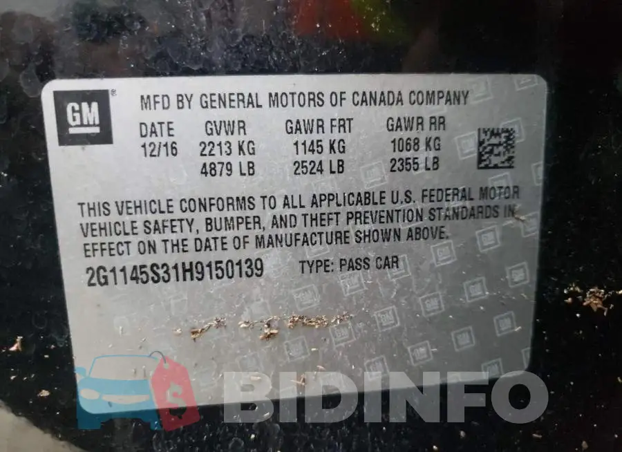 2G1145S31H9150139 Photo# 10