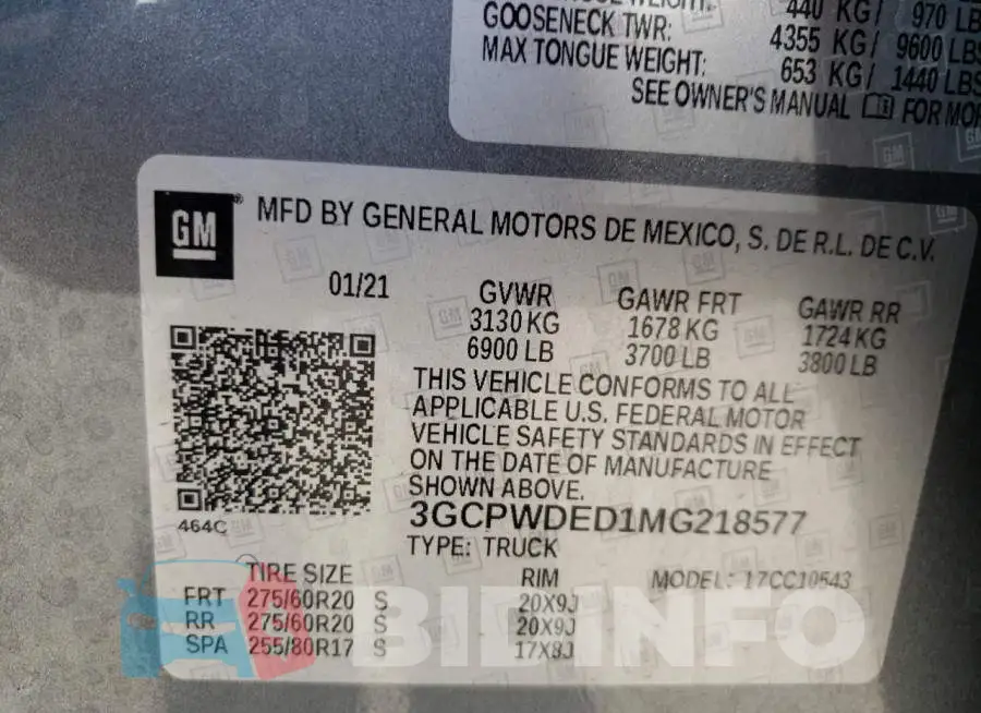 3GCPWDED1MG218577 Photo# 10