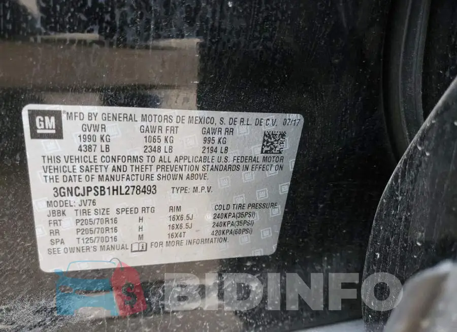 3GNCJPSB1HL278493 Photo# 10