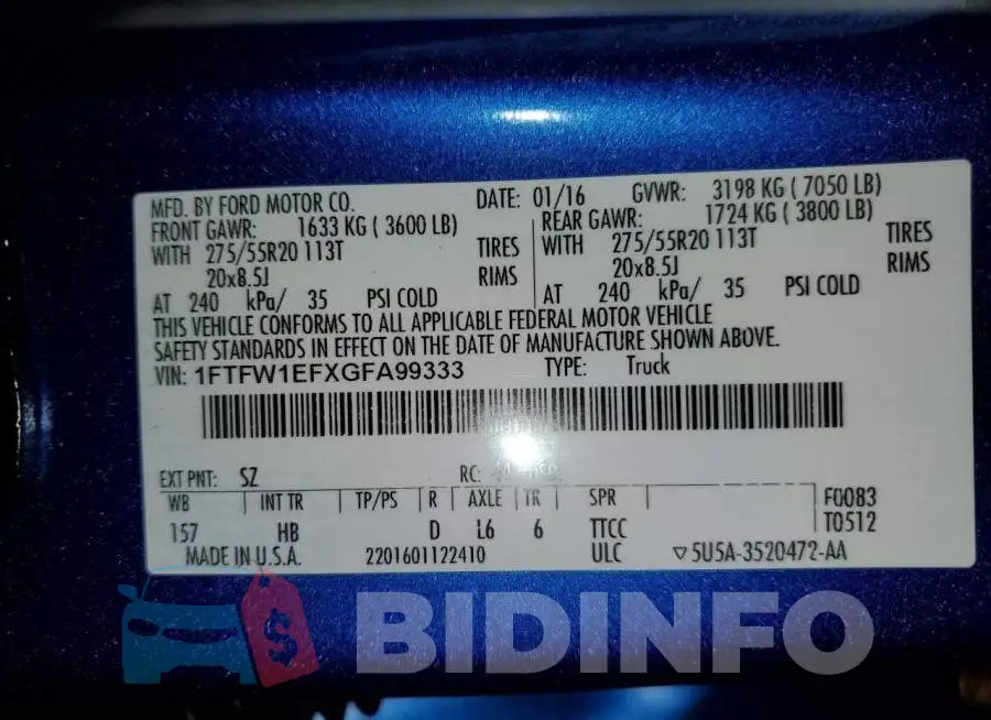 1FTFW1EFXGFA99333 Photo# 10