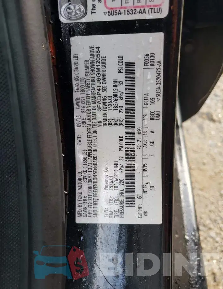 3FADP4TJ6GM120584 Photo# 10