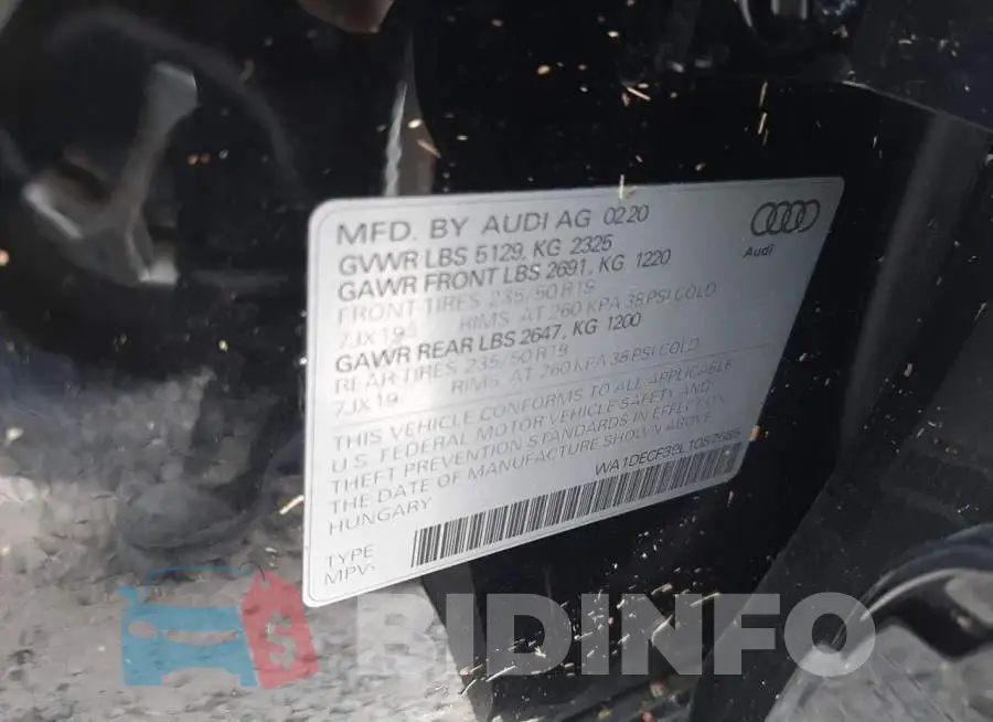 WA1DECF39L1087685 Photo# 10