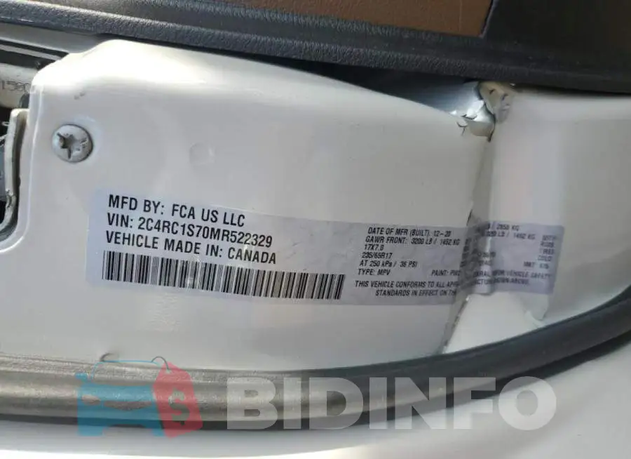 2C4RC1S70MR522329 Photo# 10