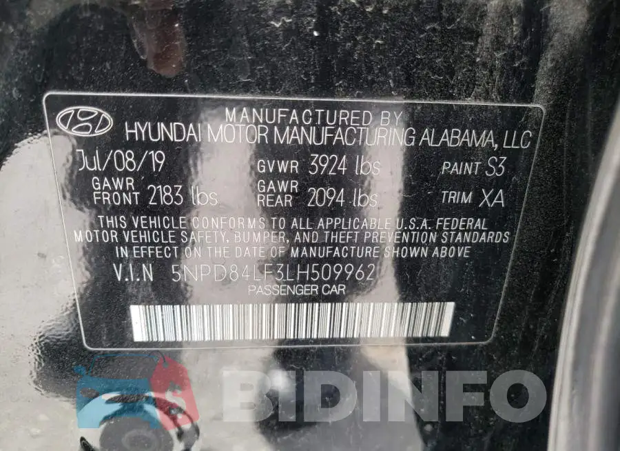 5NPD84LF3LH509962 Photo# 12