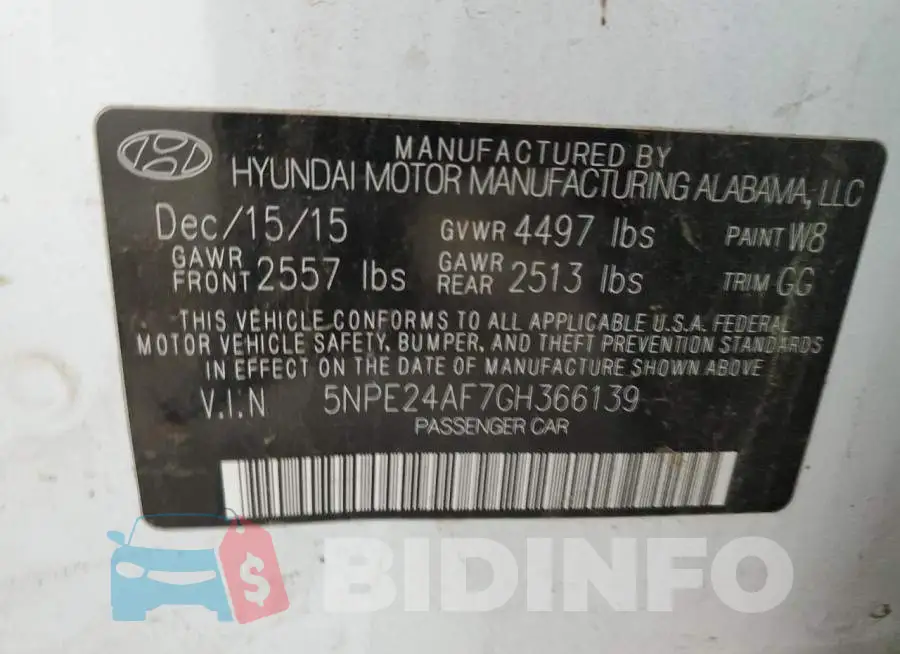 5NPE24AF7GH366139 Photo# 10