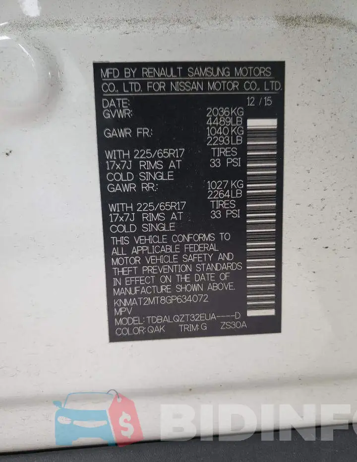 KNMAT2MT8GP634072 Photo# 10