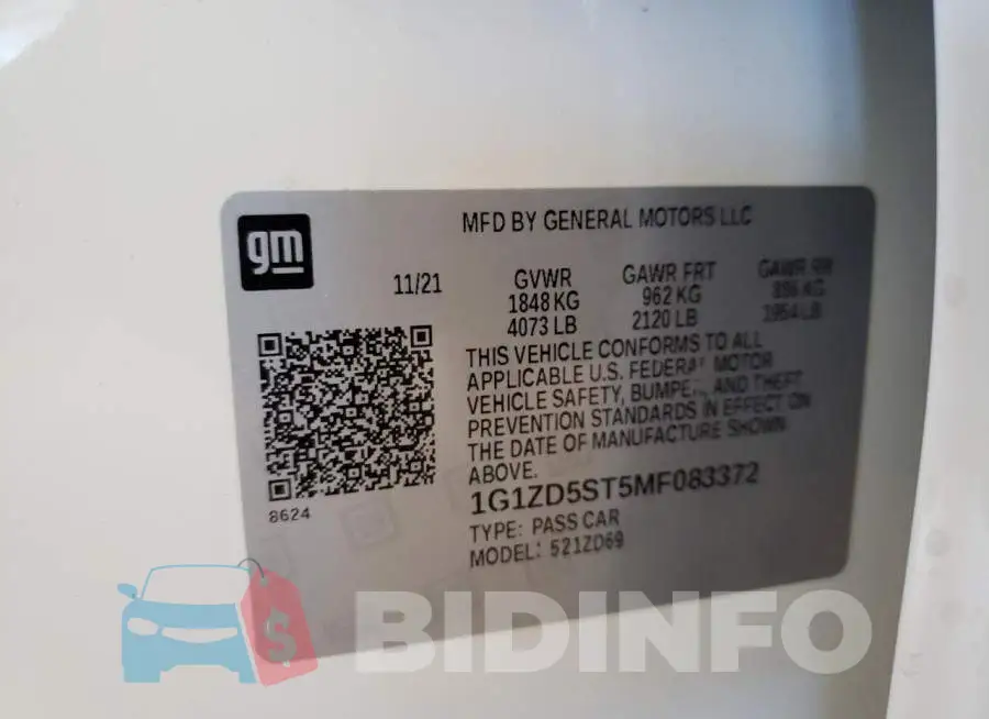 1G1ZD5ST5MF083372 Photo# 10