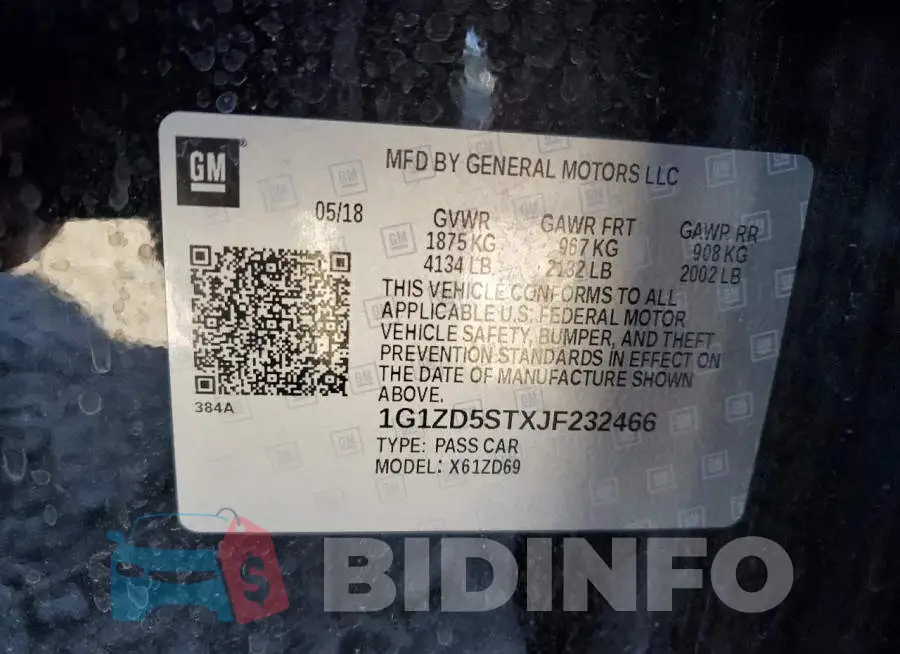 1G1ZD5STXJF232466 Photo# 10