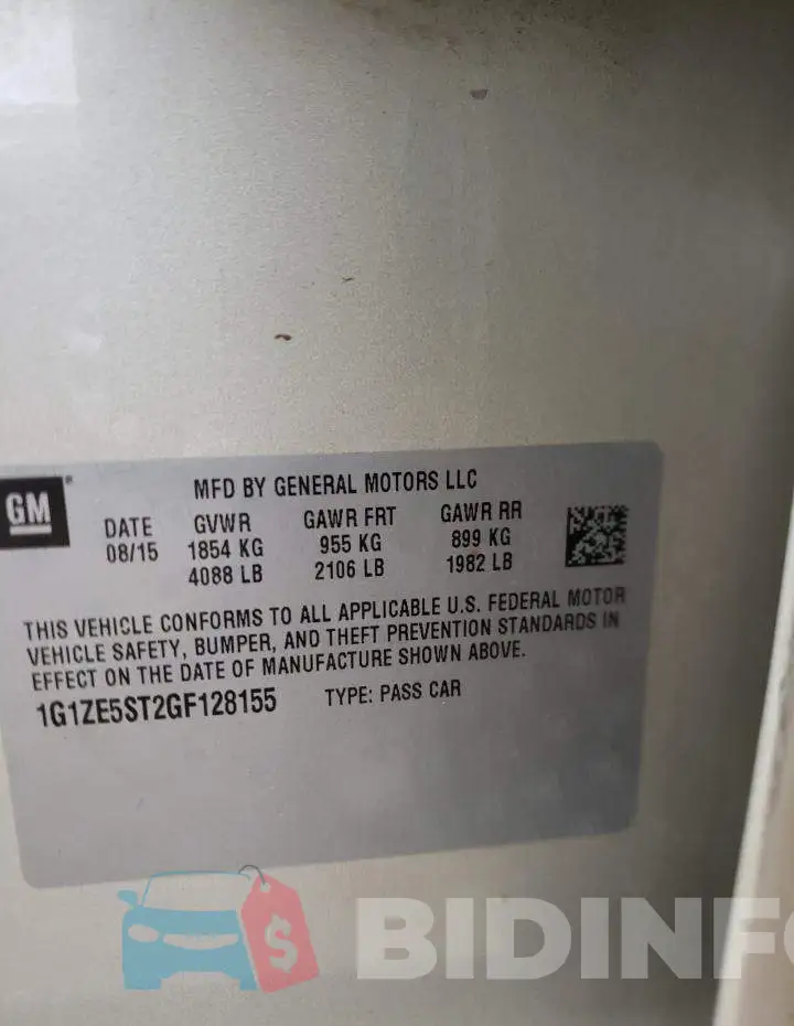 1G1ZE5ST2GF128155 Photo# 10