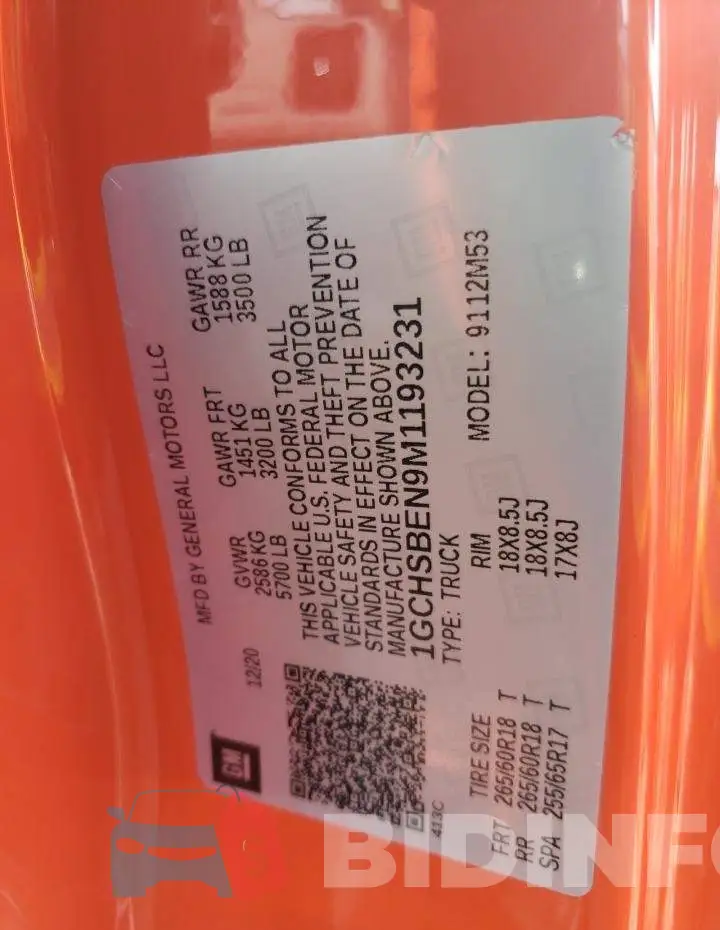 1GCHSBEN9M1193231 Photo# 10