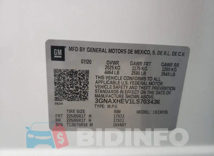 3GNAXHEV1LS703436 Photo# 10