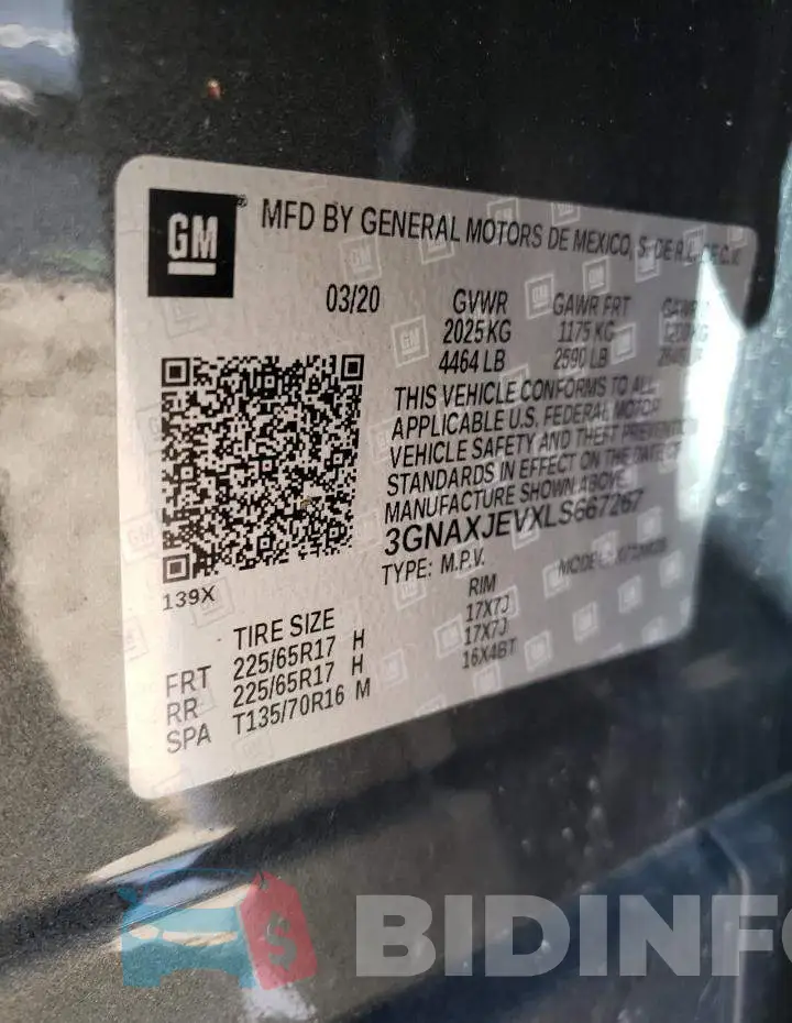 3GNAXJEVXLS667267 Photo# 10