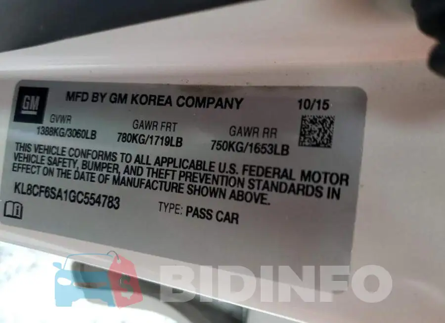KL8CF6SA1GC554783 Photo# 10