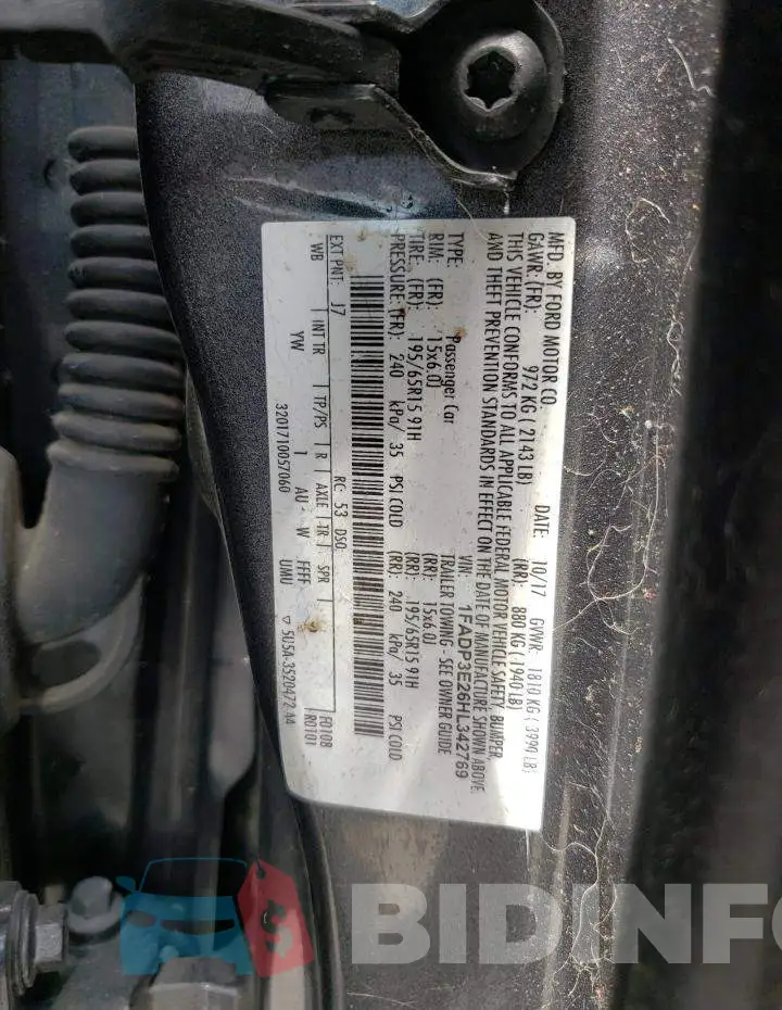 1FADP3E26HL342769 Photo# 10