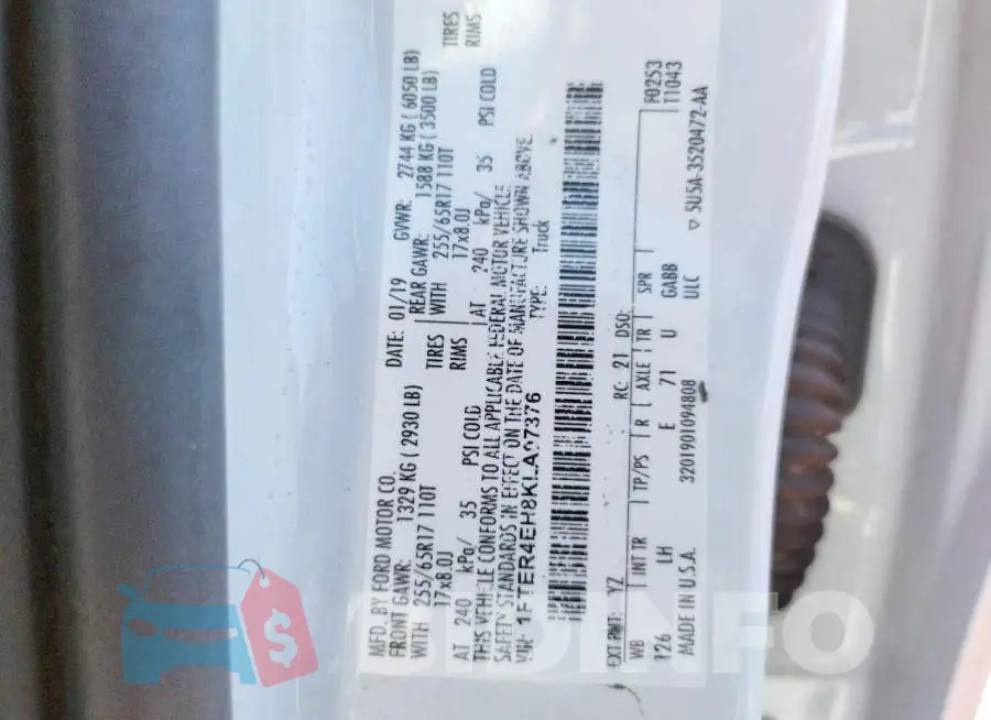 1FTER4EH8KLA07376 Photo# 10