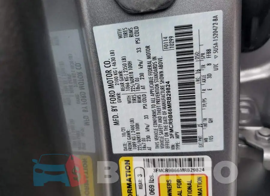 3FMCR9B66MRB29824 Photo# 10