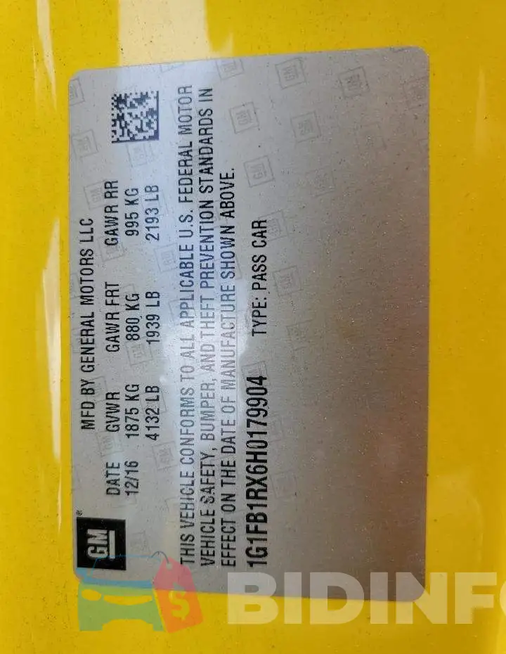 1G1FB1RX6H0179904 Photo# 10