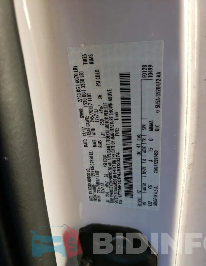 1FTMF1CP4JKD23374 Photo# 10