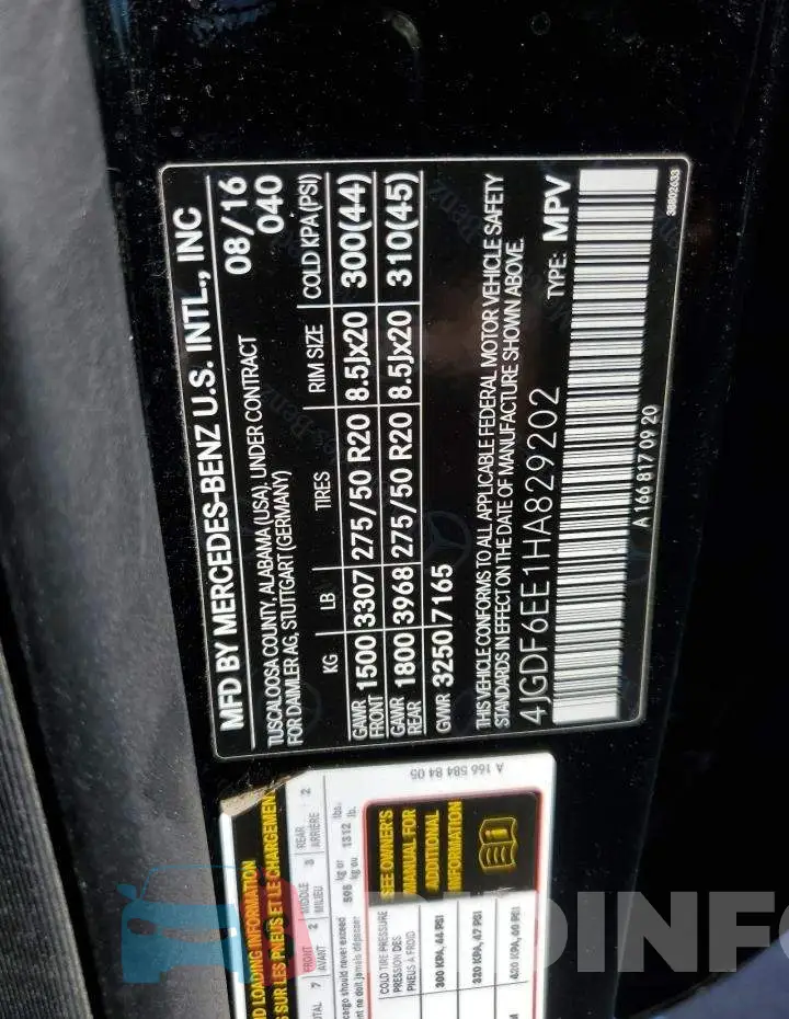 4JGDF6EE1HA829202 Photo# 10