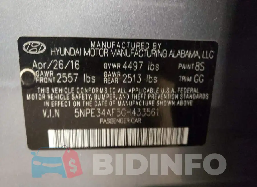 5NPE34AF5GH433561 Photo# 10