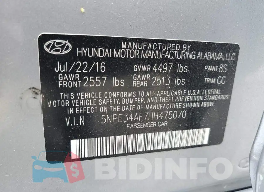 5NPE34AF7HH475070 Photo# 10