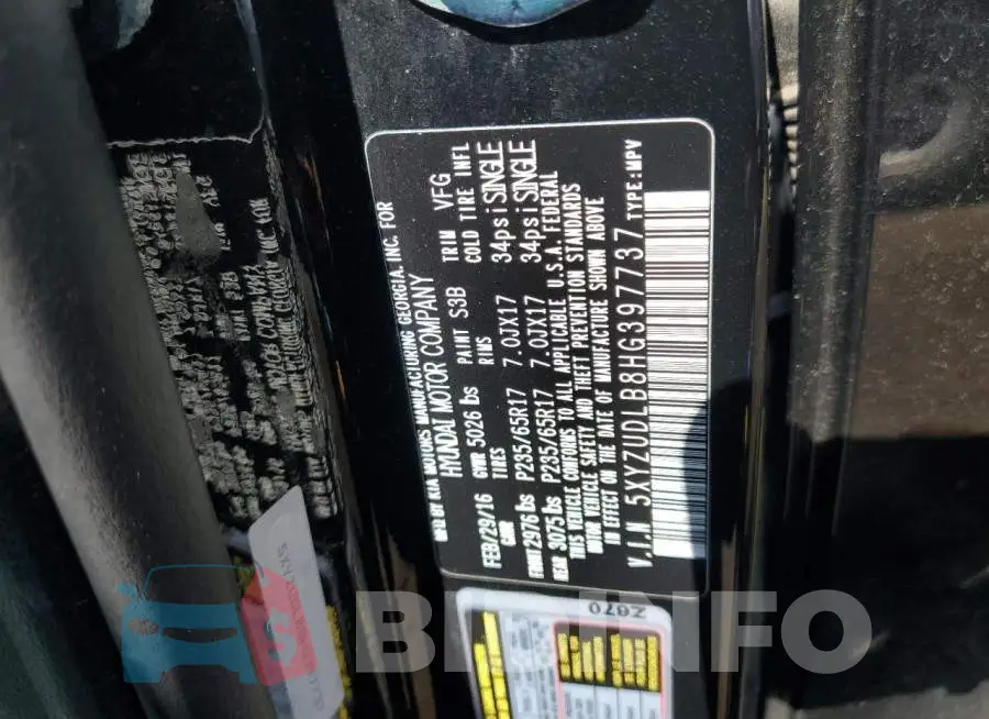 5XYZUDLB8HG397737 Photo# 10