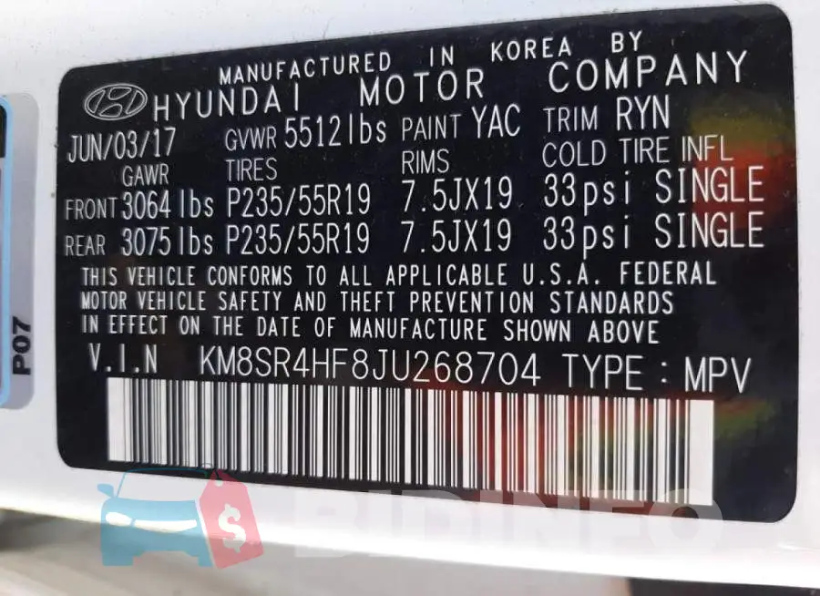 KM8SR4HF8JU268704 Photo# 10