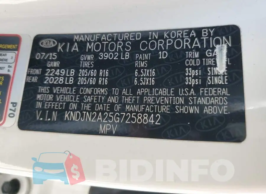 KNDJN2A25G7258842 Photo# 10