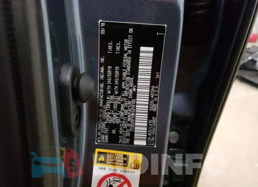 5TDDZRFH9KS916166 Photo# 14
