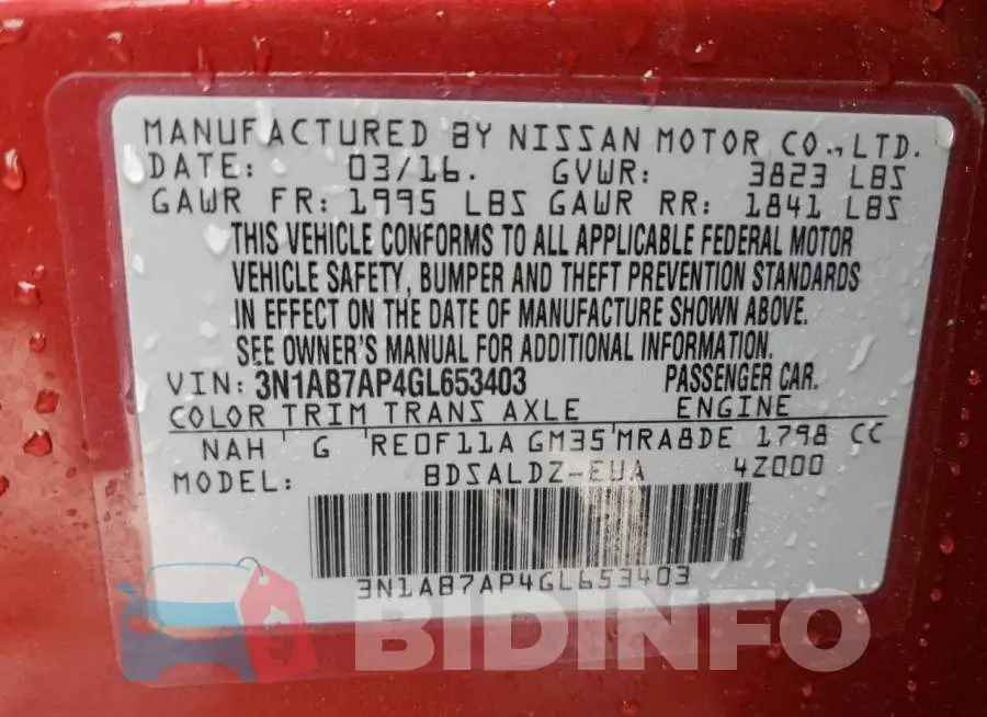 3N1AB7AP4GL653403 Photo# 12