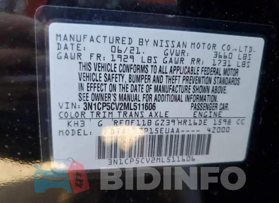 3N1CP5CV2ML511606 Photo# 10