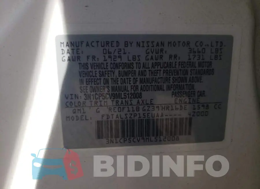 3N1CP5CV9ML512008 Photo# 10